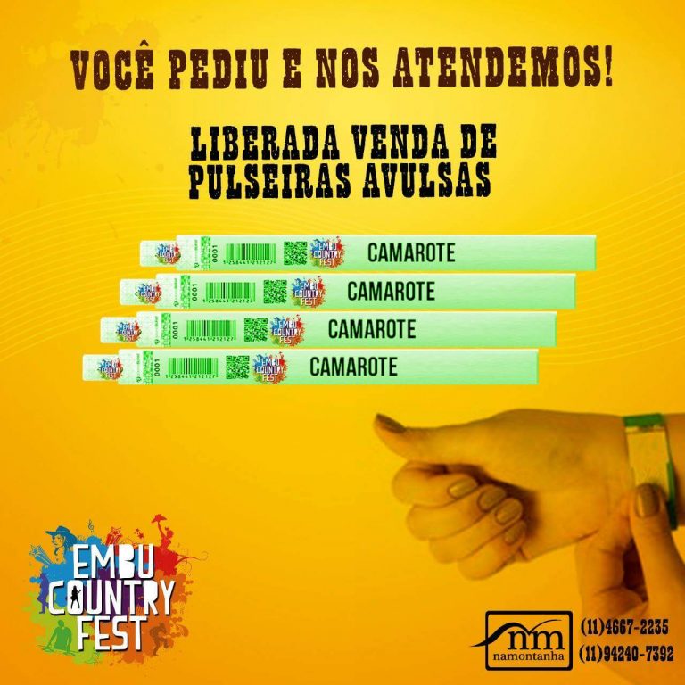 Começa venda de camarotes avulsos do Embu Country Fest