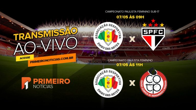 ​Primeiro Notícias transmite ao vivo os jogos do Campeonato Paulista de Futebol Feminino