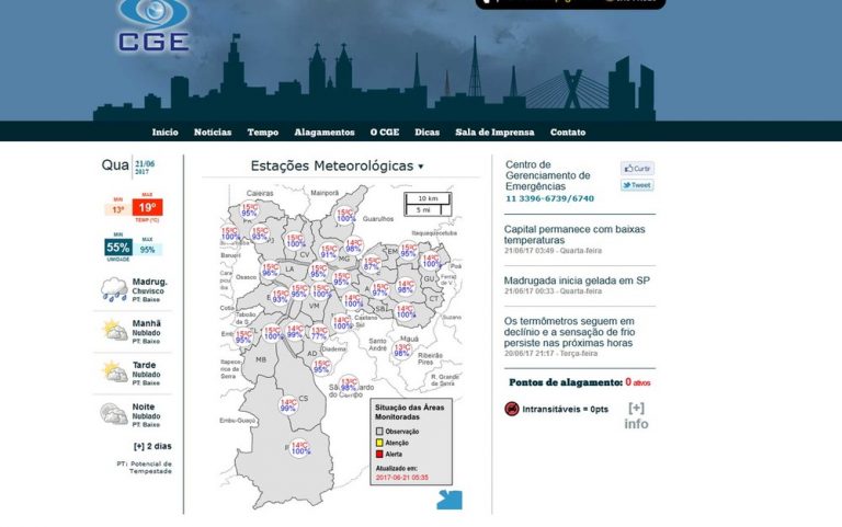 Primeira madrugada de inverno tem frio de 13ºC na Zona Sul de São Paulo