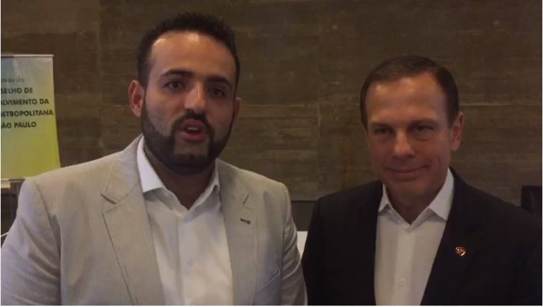 Ney Santos se reúne com João Dória em reunião do Conselho de Desenvolvimento