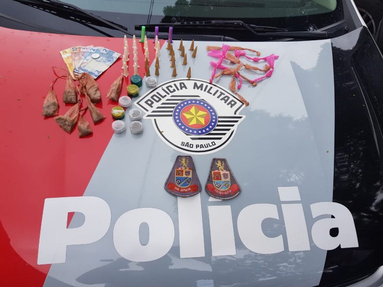 PM prende homem acusado de tráfico de drogas