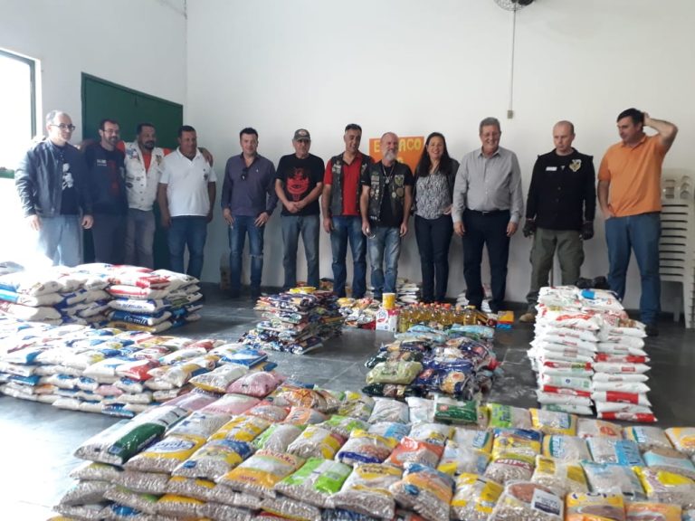 16º Aniversário do Águias TS Motoclube arrecada 1,5 toneladas de alimentos