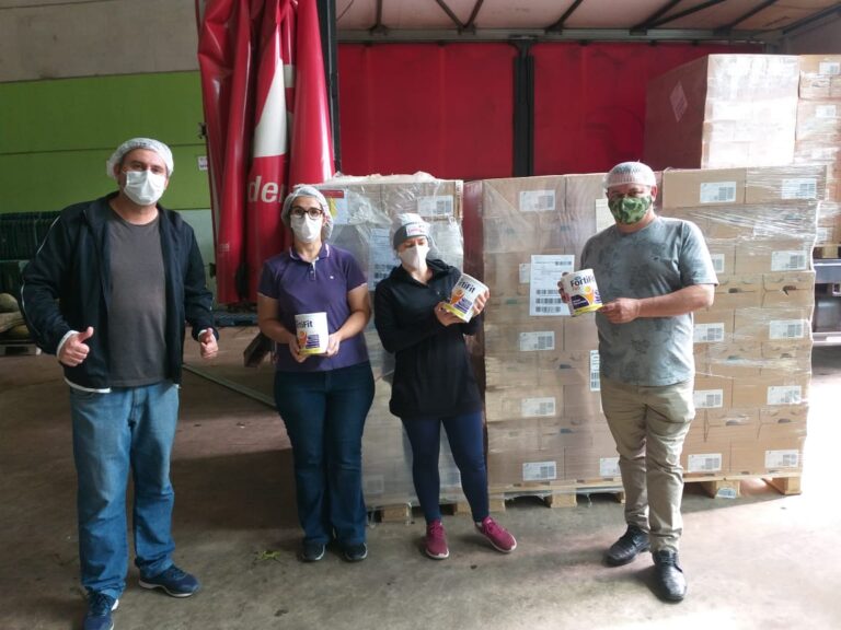 Banco de Alimentos de Embu das Artes recebe doação de produtos do Grupo Danone