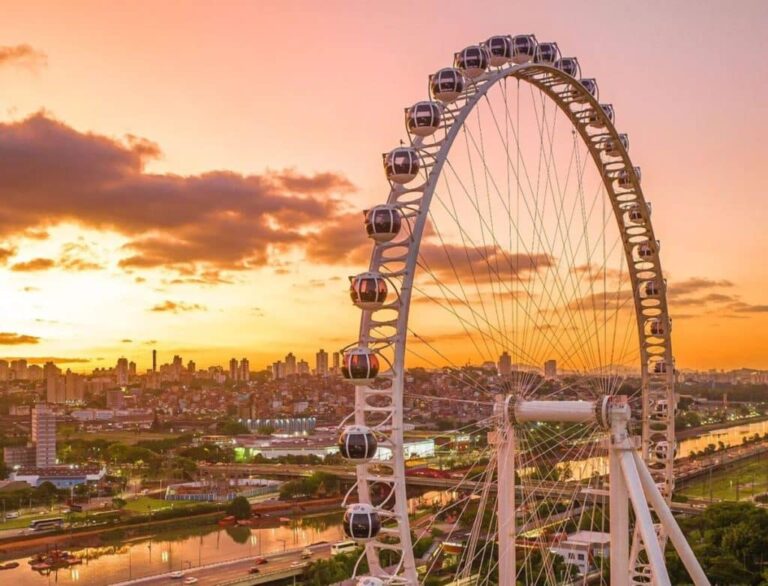 Roda-gigante com 91 m de altura deve ser inaugurada no início de dezembro em SP