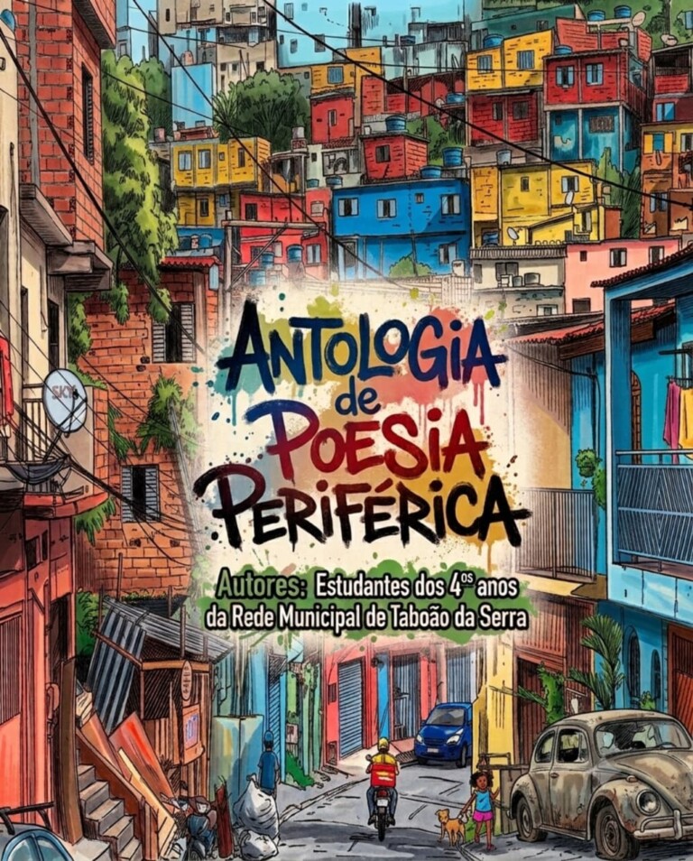 Antologia de Poesia Periférica transforma estudantes da rede municipal de Taboão da Serra em autores e revela a potência literária das infâncias da periferia